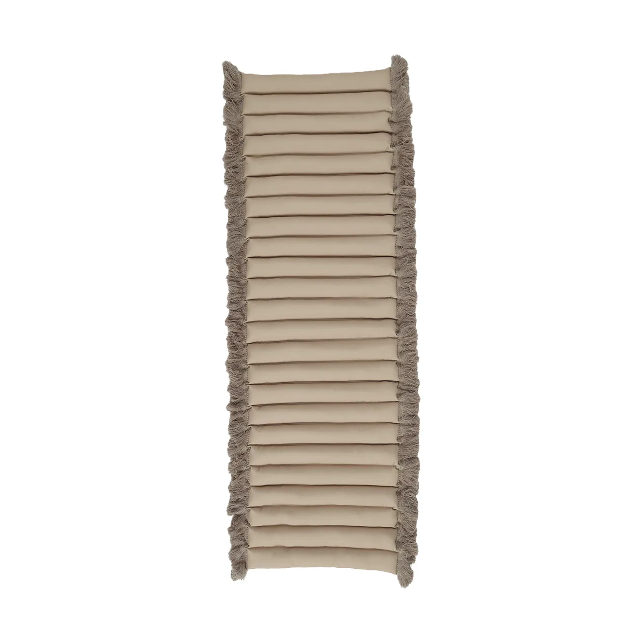 Garden Glory siddehynde med frynser, Beige, beige frynse, 38x120 cm Garden Glory