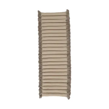 Garden Glory siddehynde med frynser - Beige, beige frynse, 38x120 cm - Garden Glory