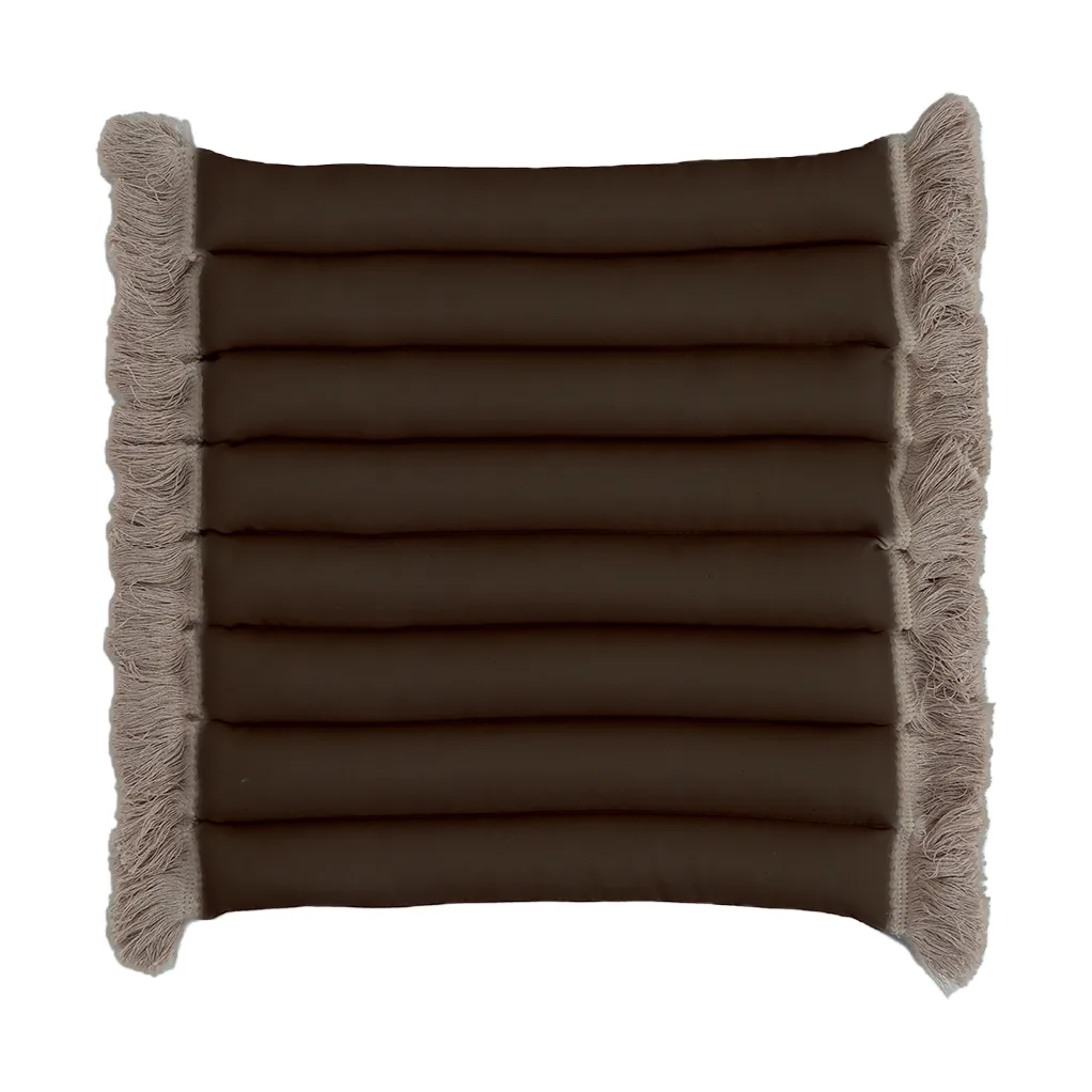 Garden Glory siddehynde med frynser, Beige, beige frynse, 38x40 cm Garden Glory