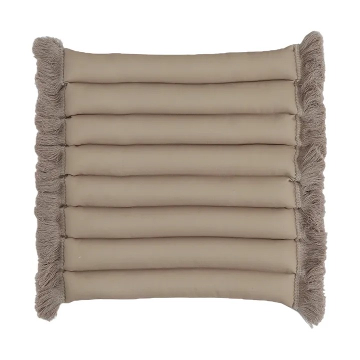 Garden Glory siddehynde med frynser - Beige, beige frynse, 38x40 cm - Garden Glory