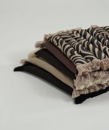 Garden Glory siddehynde med frynser - Beige, beige frynse, 38x40 cm - Garden Glory