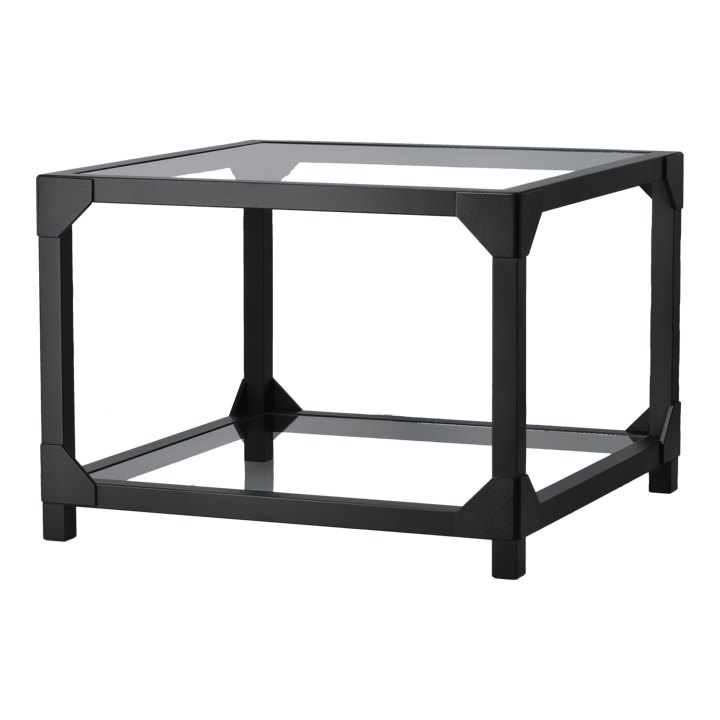 Bleck Sofabord 55x55 cm glas - Bog-sort bejdse - Gärsnäs