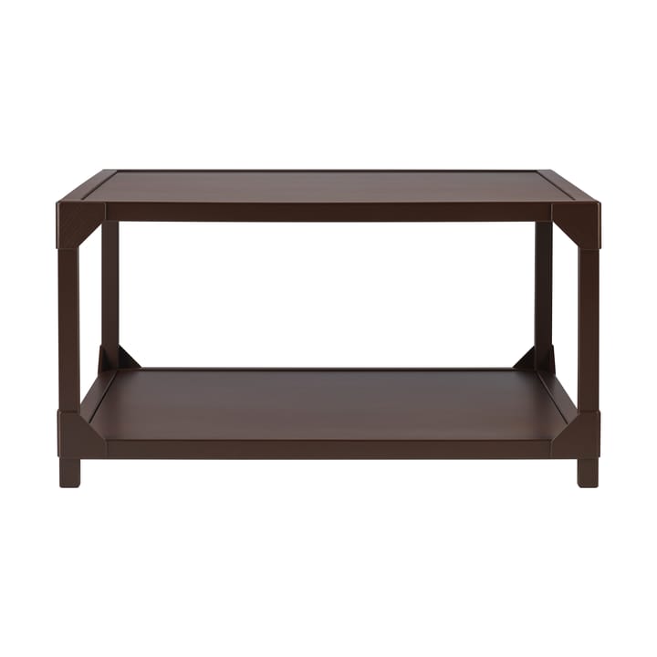 Bleck Sofabord 75x75 cm finer, Bog-mørkebrun bejdset Gärsnäs