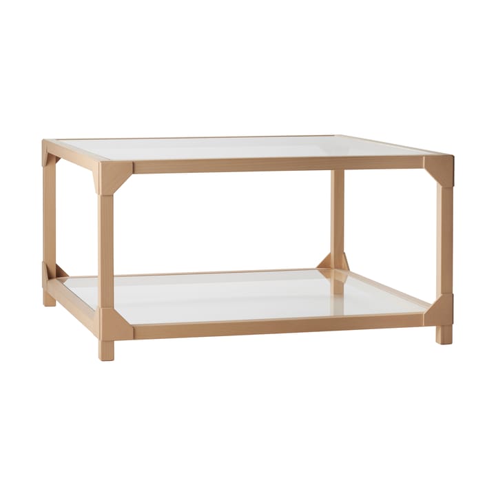 Bleck Sofabord 75x75 glas - Bøg-natur - Gärsnäs