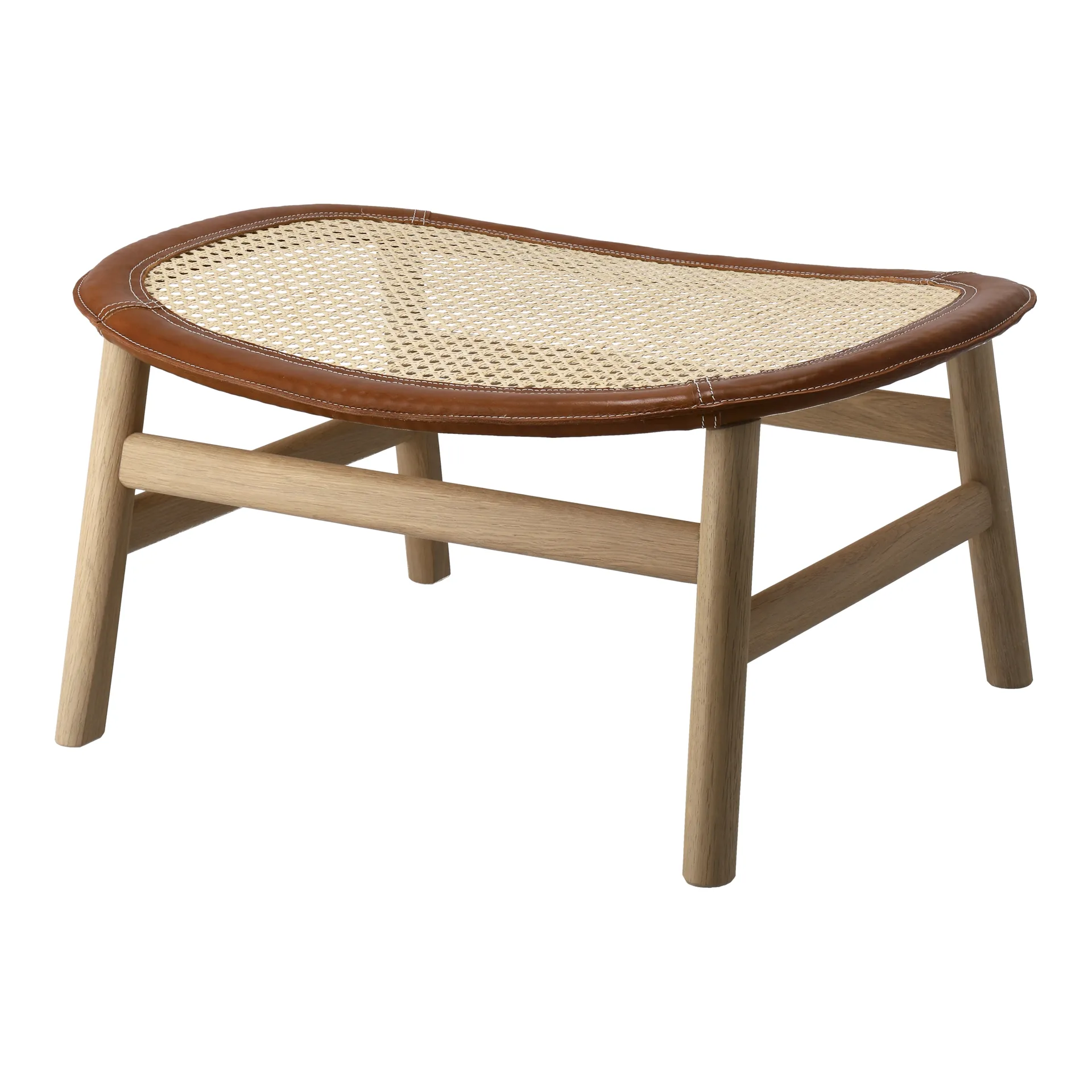 Dandy fodskammel, Eg-natur-tärnsjö læder cognac Gärsnäs