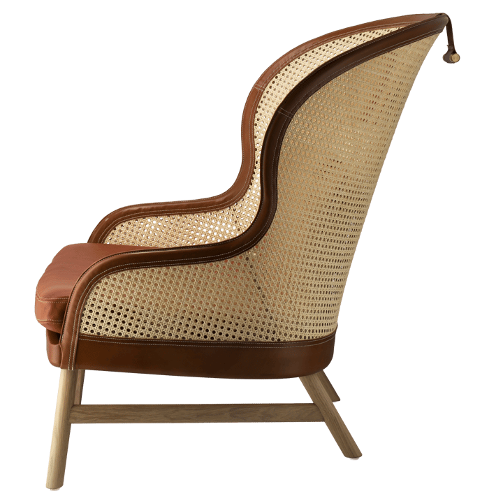 Dandy lænestol, Eg-natur-tärnsjö læder cognac Gärsnäs