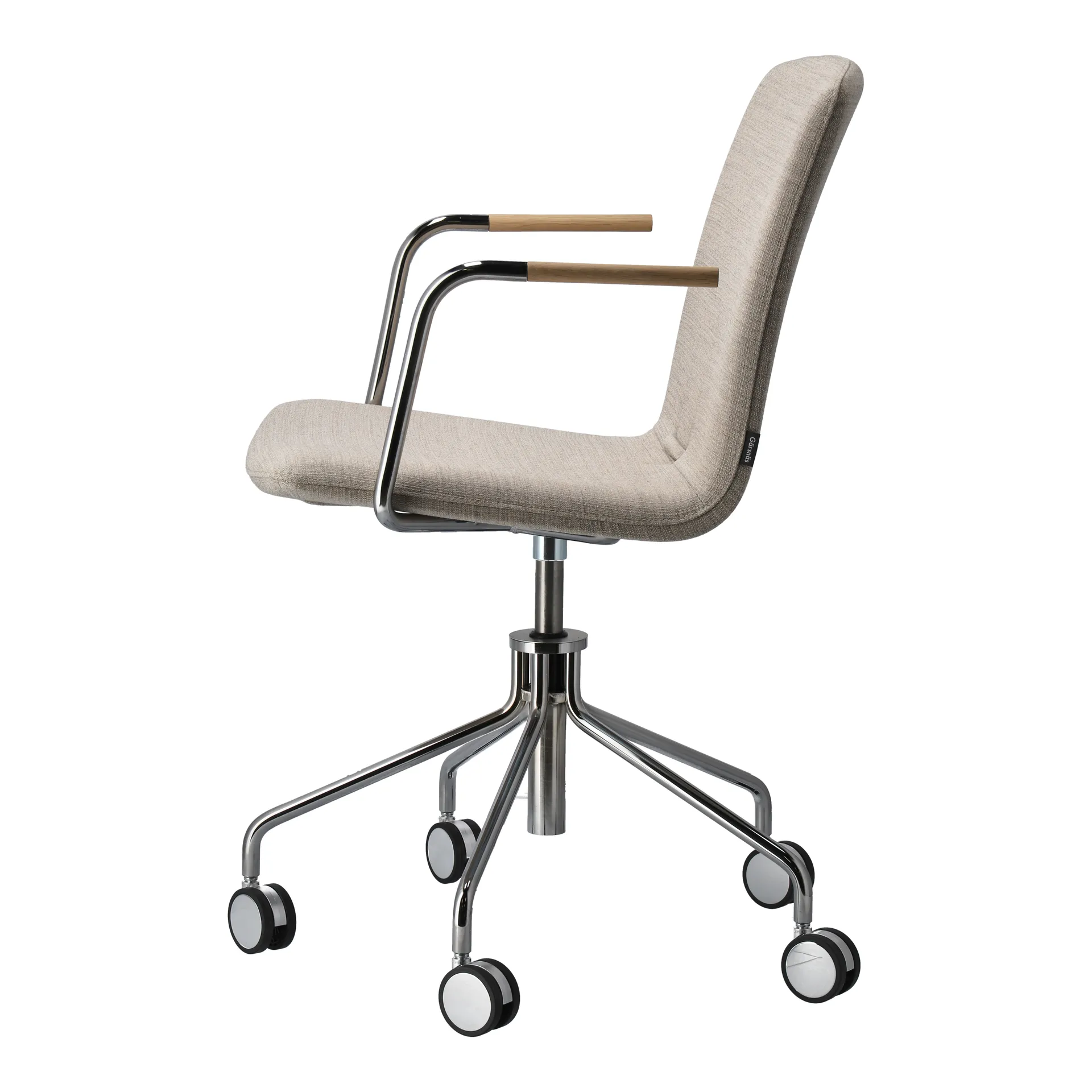 Day lænestol drejestativ krom, Eg-natur-H&S-stof foss 0212 Gärsnäs