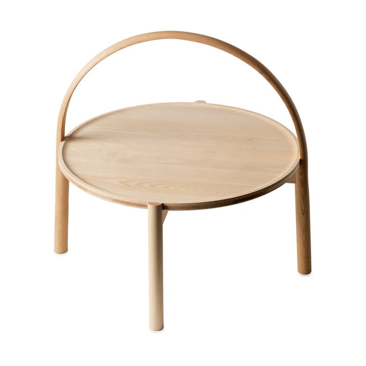 Elna sofabord - Ask-white-Ø60 cm m. bøjle - Gärsnäs
