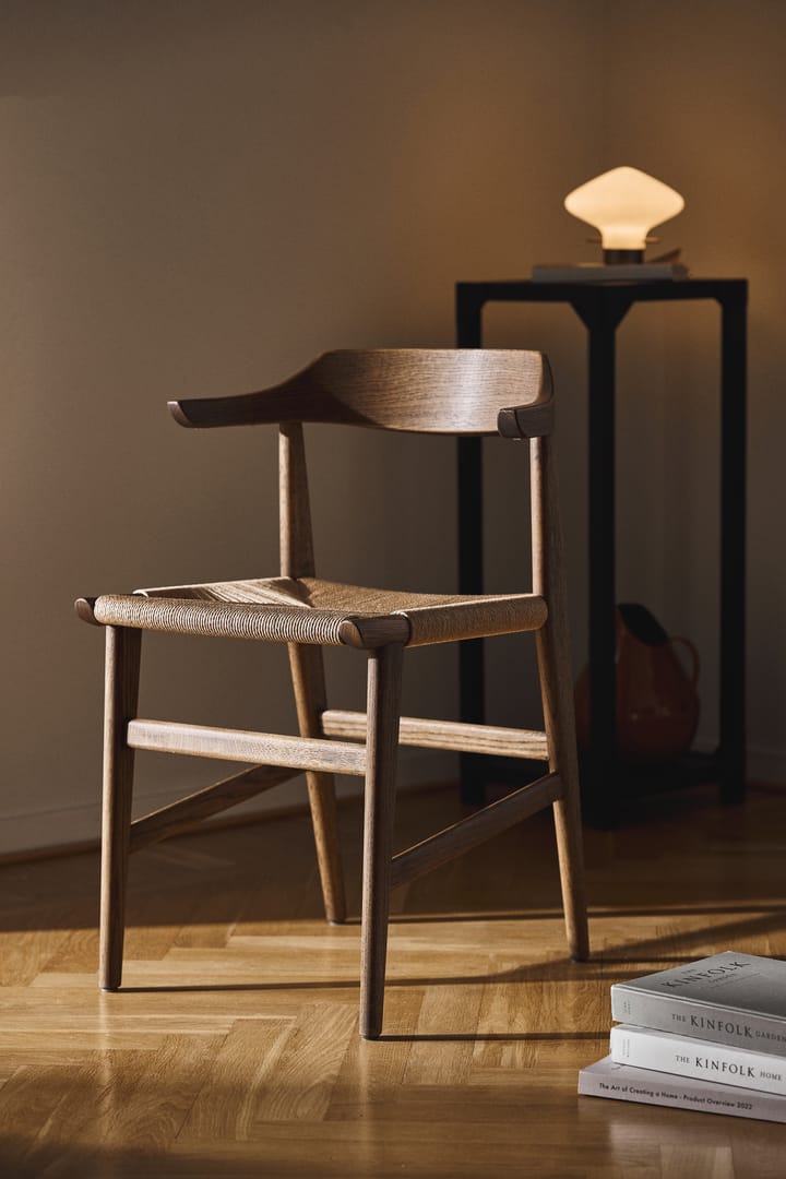 Hedda armstol, Eg-black-papirsnor natur Gärsnäs