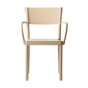Light & Easy armstol - Ask-white-fineret sæde - Gärsnäs