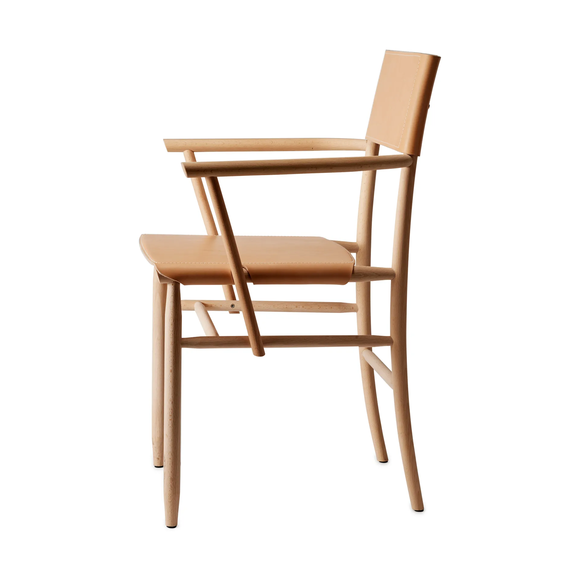 Madonna armstol, Bøg-natural-tärnsjö læder natur Gärsnäs