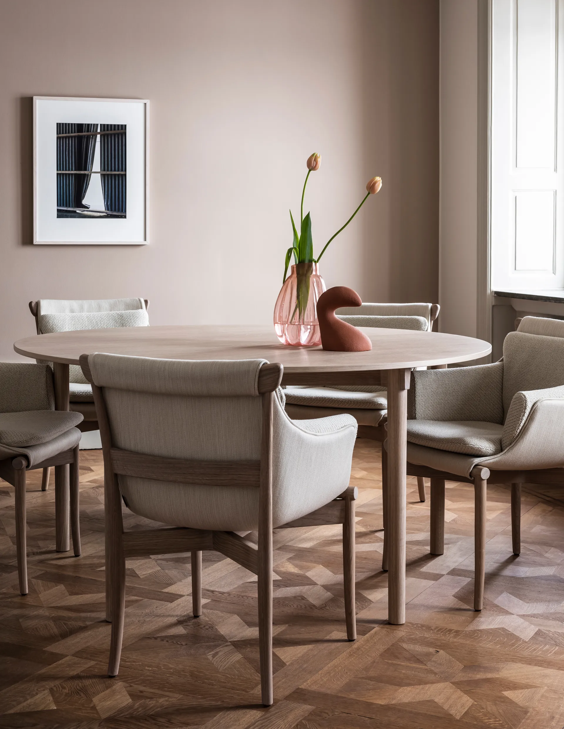 Tak bord Ø120 cm, Eg-natur Gärsnäs