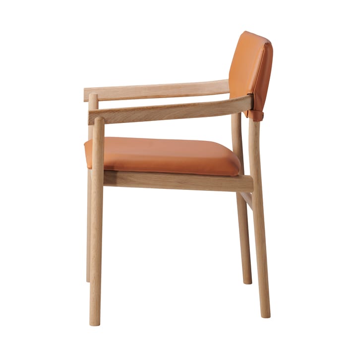Vyn armstol polstret ryg, Monocoat natural-Elmosoft 43283 Gärsnäs