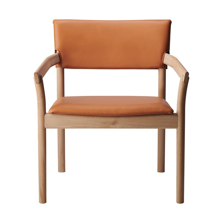 Vyn armstol polstret ryg - Monocoat natural-Elmosoft 43283 - Gärsnäs