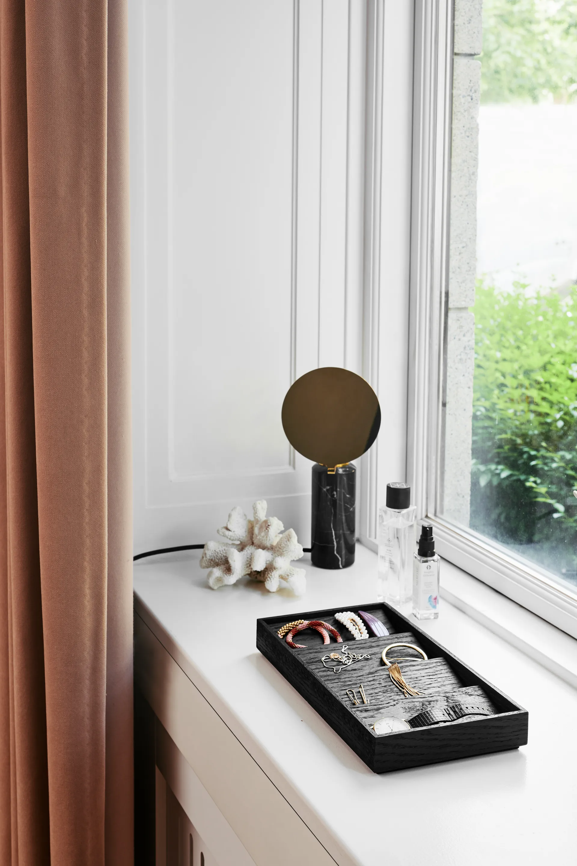 Duune organizer 4 opbevaringsbakker, Sort Gejst