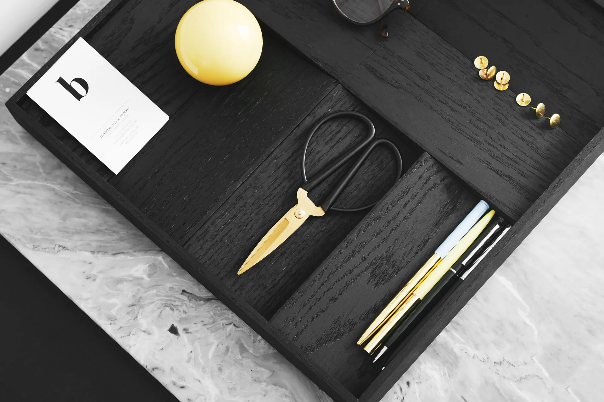 Duune organizer 8 opbevaringsbakke
 , Sort Gejst