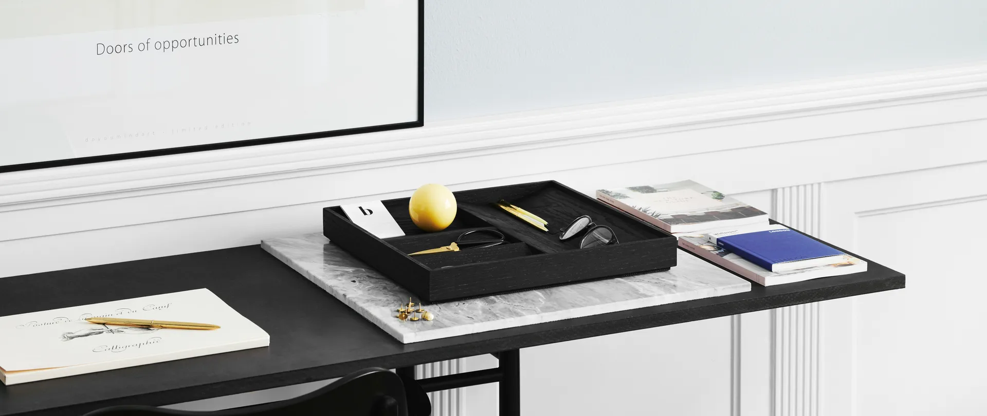 Duune organizer 8 opbevaringsbakke
 , Sort Gejst