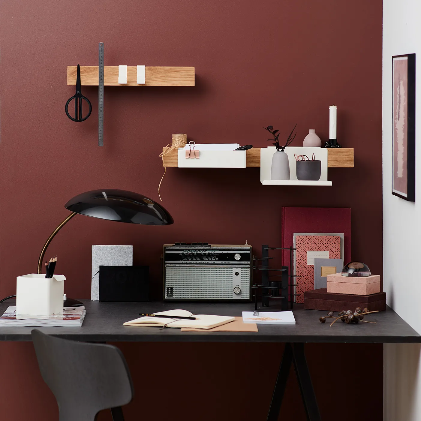 Flex Shelf hylde 21 cm, Hvid Gejst