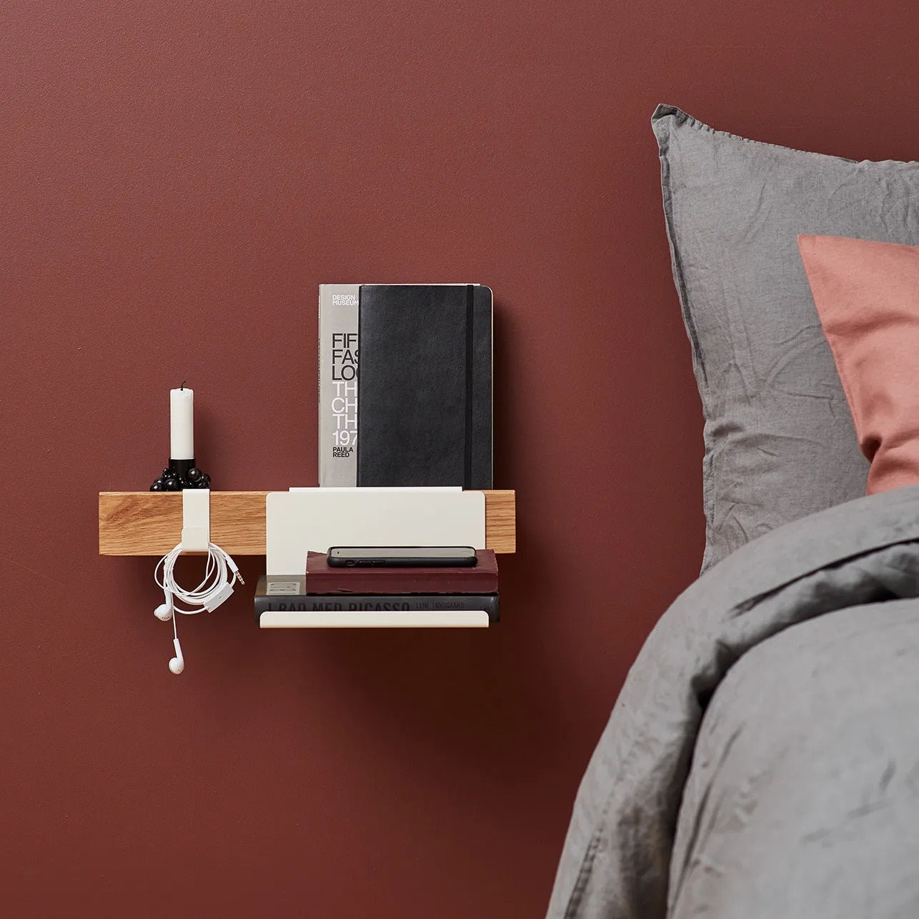 Flex Side Table hylde 32 cm, Hvid Gejst