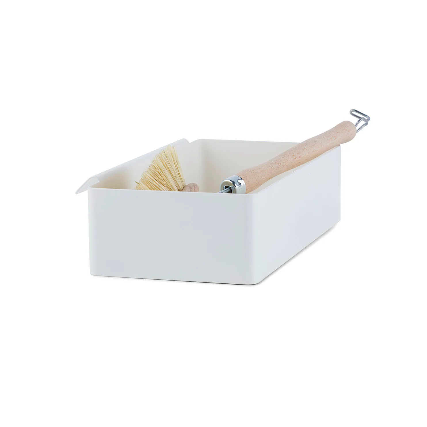 Flex Tray opbevaringsboks, Hvid Gejst