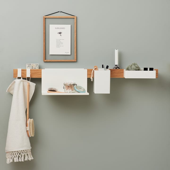 Flex Tray opbevaringsboks, Hvid Gejst