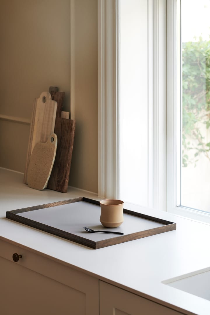 Frame bakke large 35,5x50,6 cm, Røget eg/Grå Gejst