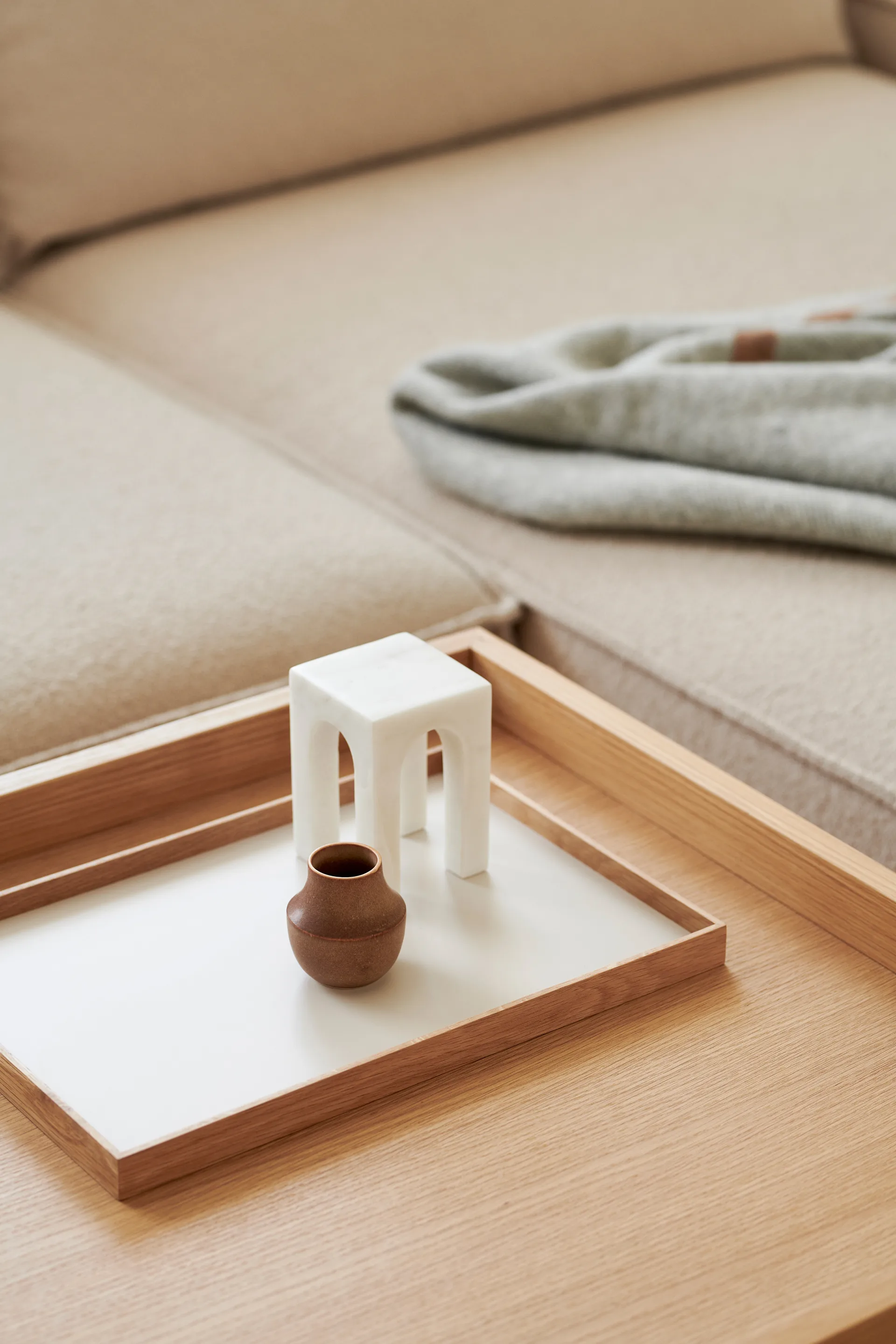 Frame bakke medium 23x34 cm, Eg/Beige Gejst