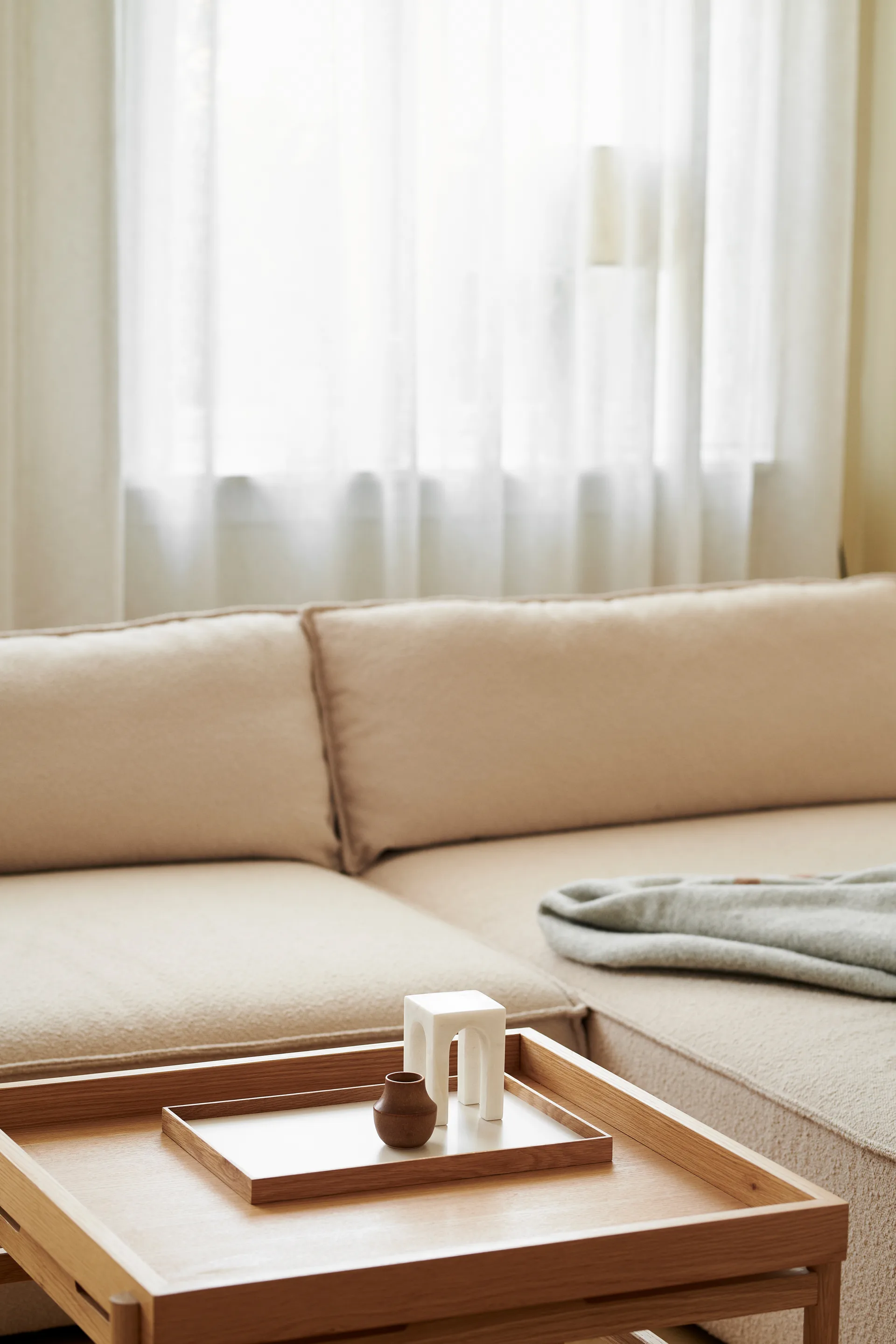 Frame bakke medium 23x34 cm, Eg/Beige Gejst