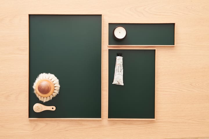 Frame bakke medium 23x34 cm, Eg/Grøn Gejst