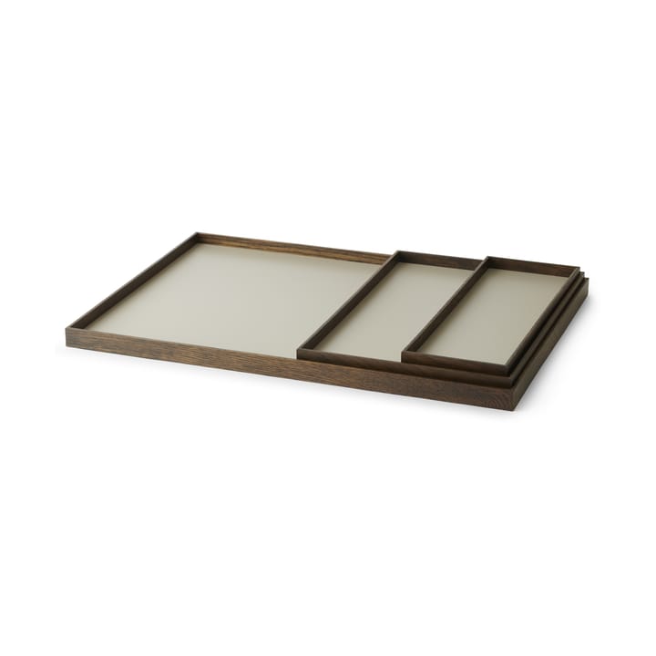 Frame bakke medium 23x34 cm, Røget eg/Grå Gejst