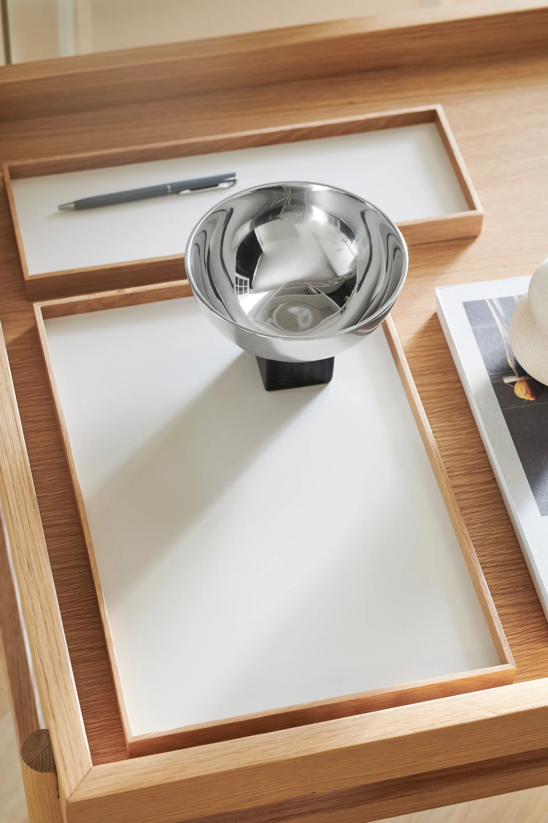 Frame bakke small 11x32,4 cm, Eg/Beige Gejst