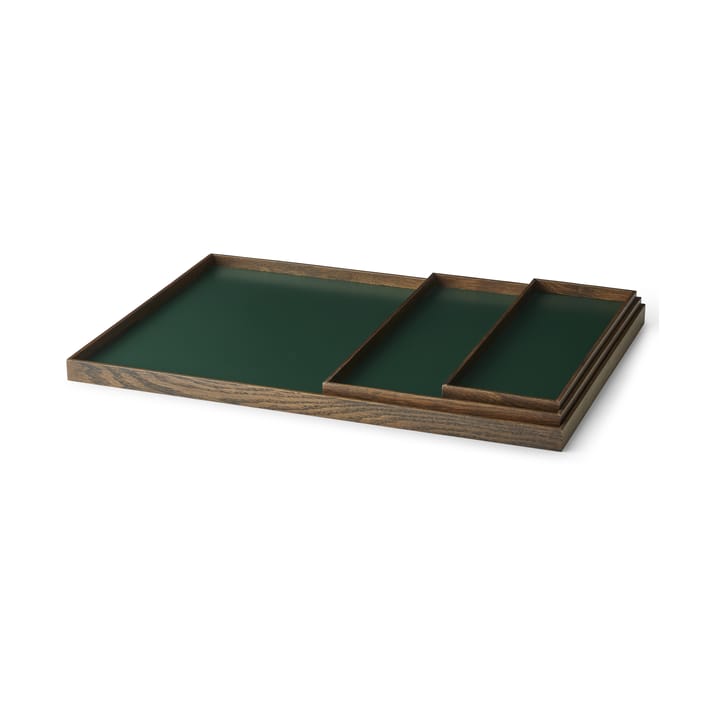 Frame bakke small 11x32,4 cm, Røget eg/Grøn Gejst
