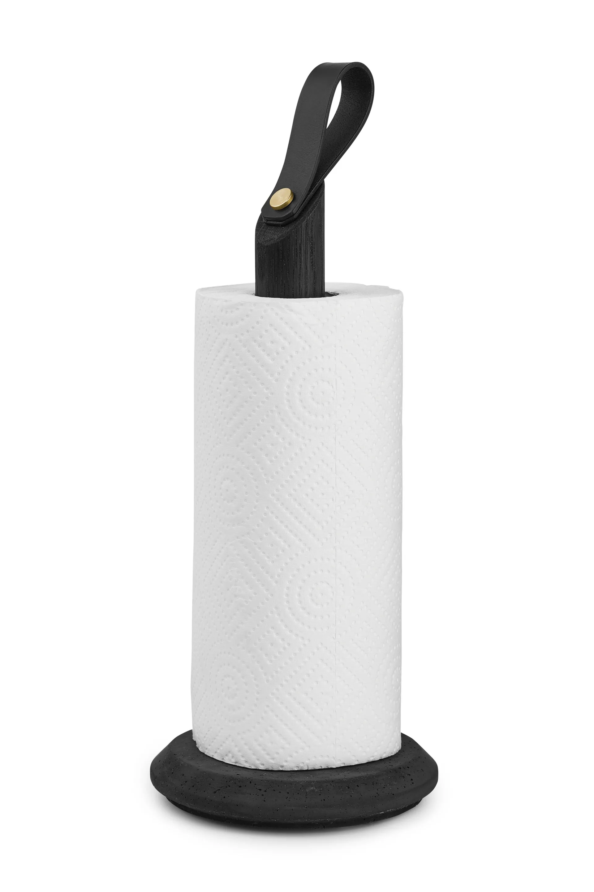 Grab køkkenrulleholder, Sortbejdset eg Gejst