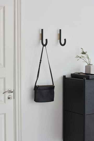 Hook krog 19 cm - Sortbejdset egetræ/Messing - Gejst