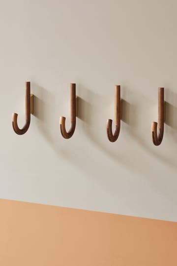Hook krog 19 cm - Valnød/Messing - Gejst