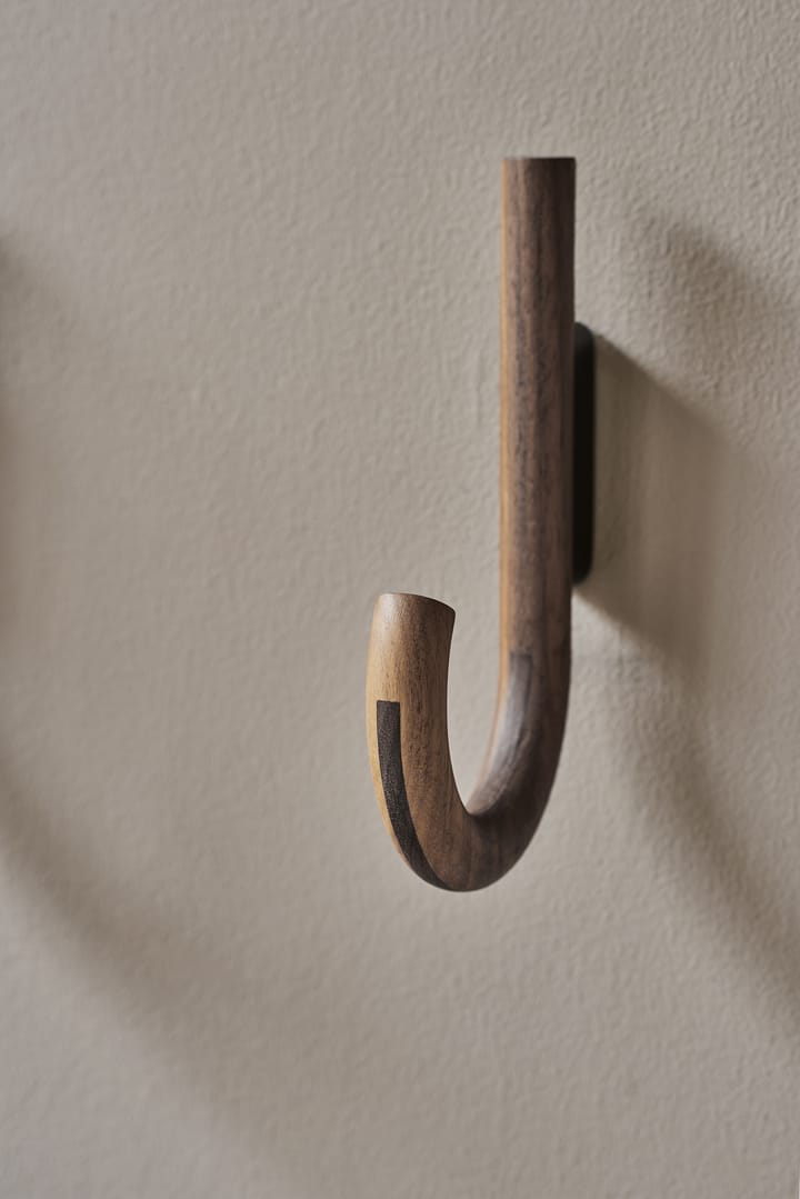 Hook krog 19 cm, Valnød/Sort Gejst