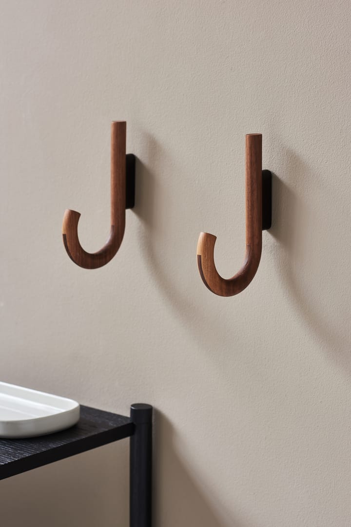 Hook krog 19 cm, Valnød/Sort Gejst