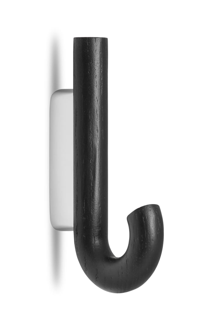 Hook krog mini 13,3 cm, Sort eg/Krom Gejst