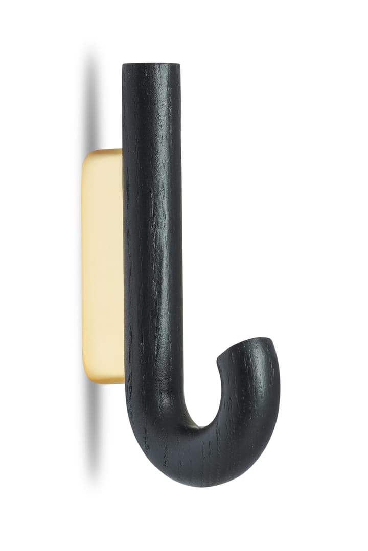 Hook krog mini 13,3 cm, Sort eg/Messing Gejst