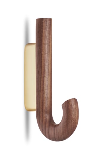 Hook krog mini 13,3 cm - Valnød/Messing - Gejst