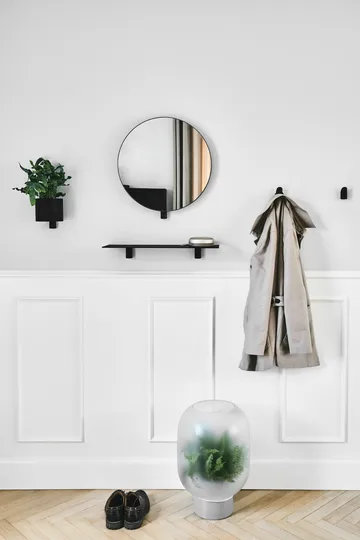 Kollage blomsterkrukke Ø14 cm - Sort/Eg - Gejst