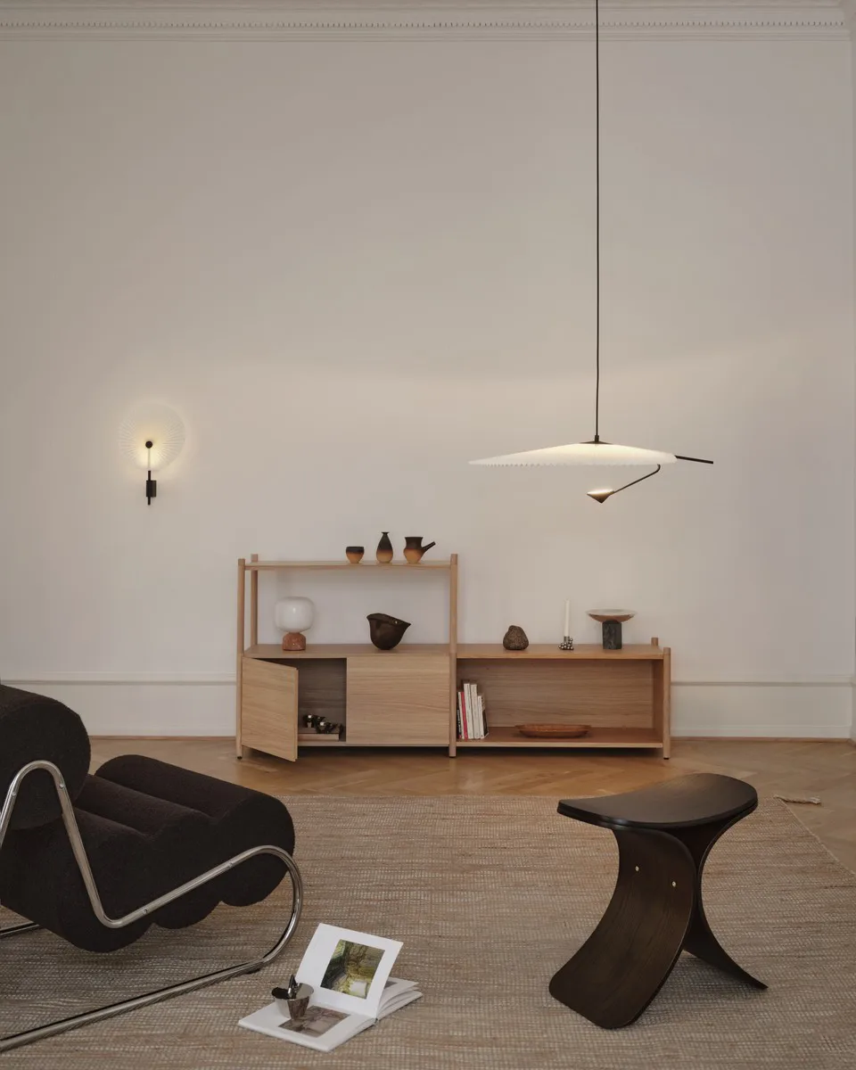 Luno skammel 48x28x72 cm, Mørk eg Gejst