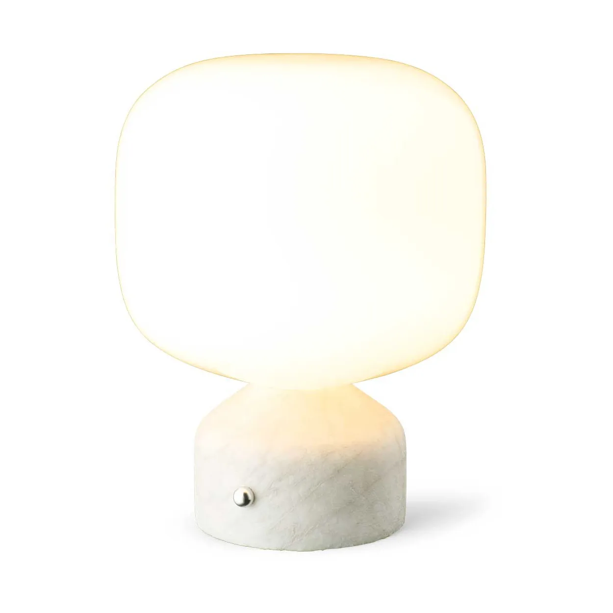 Meemo portable bordlampe 23 cm, White marble Gejst