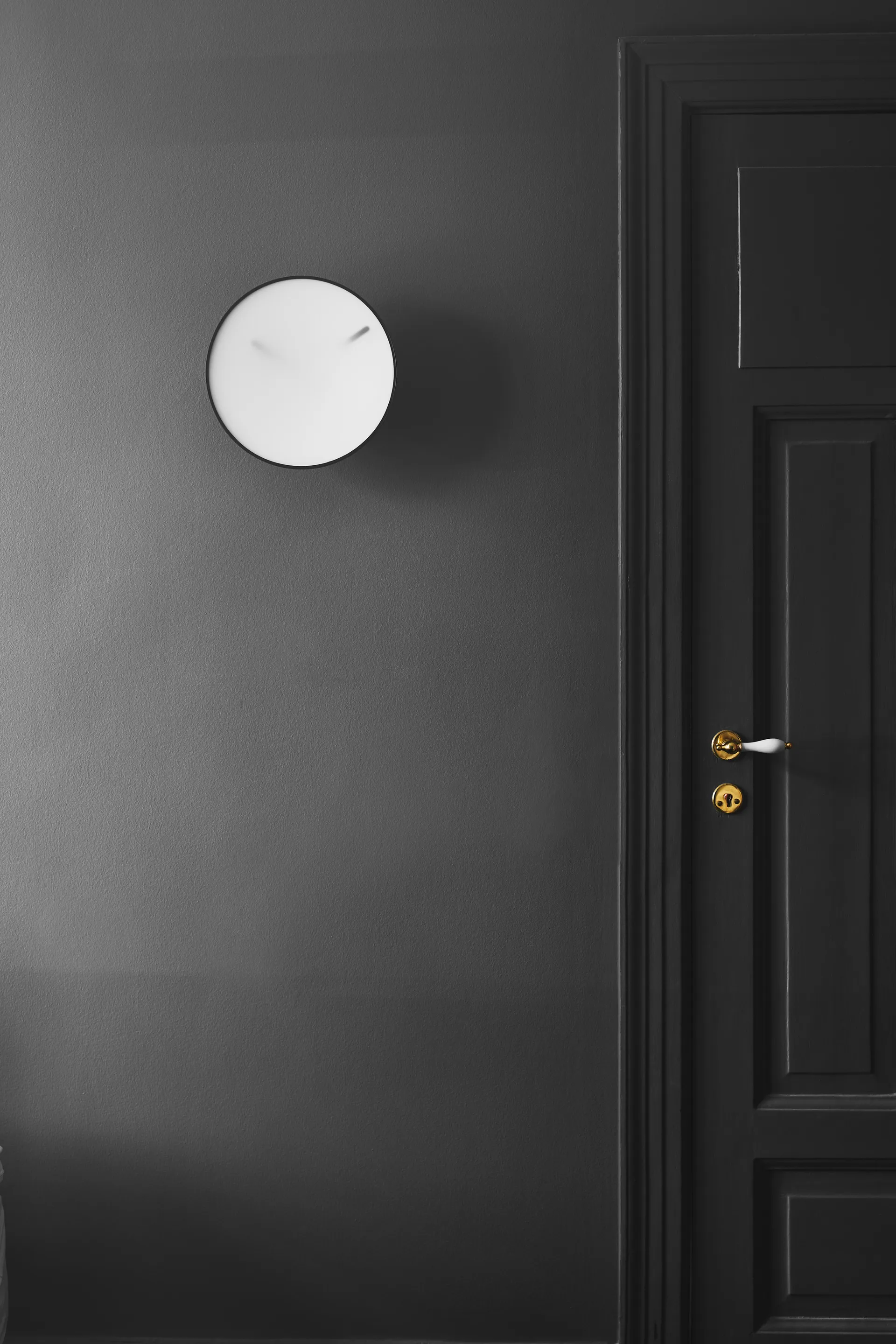 Momentt vægur Ø30 cm, Hvid Gejst