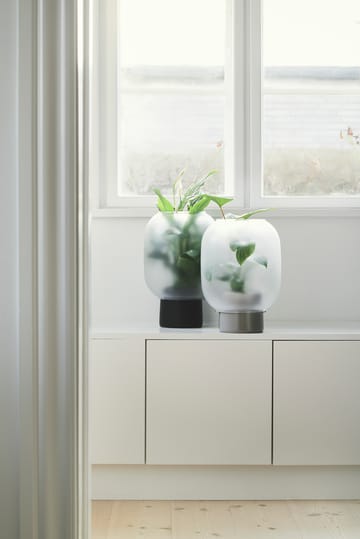 Nebl krukke med frosted glas Ø26 cm - Sort - Gejst