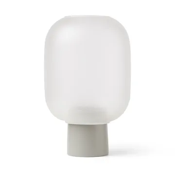 Nebl krukke med matteret glas stor Ø25 cm - Grå - Gejst