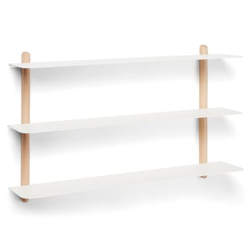 Nivo hylde A - Lys eg/Hvid - Gejst