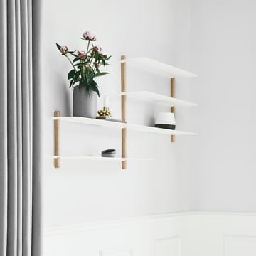 Nivo hylde B - Lys eg/Hvid - Gejst