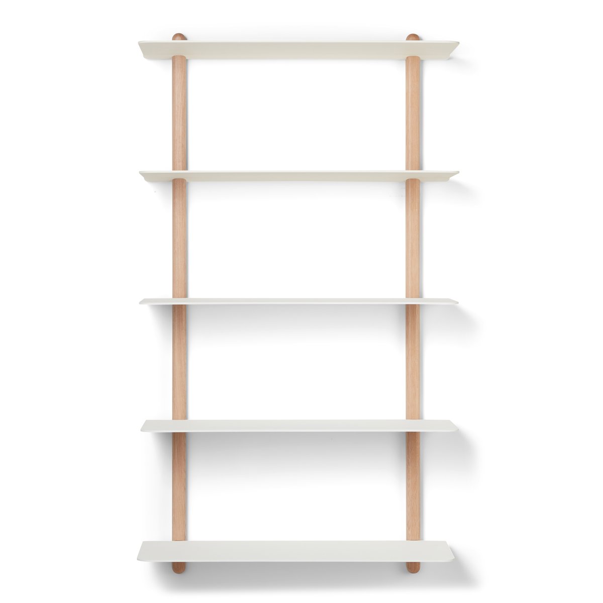 Gejst Nivo hylde E large Lys eg/Hvid | Skandinavisk Design | Hylder & reolsystemer | Hvid