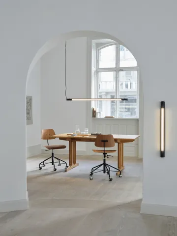 Radent væglampe short 70 cm fast installation - Black - Gejst